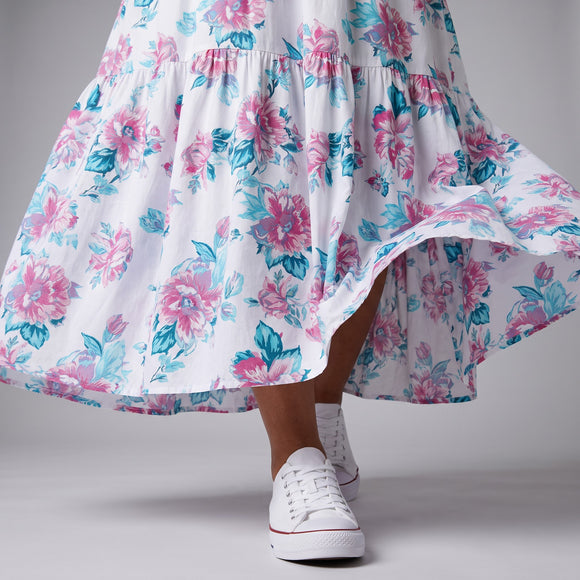 U-Turn Collective Floral Trapeze Dress | 100% Cotton | Sizes XS–XXL | Brand New