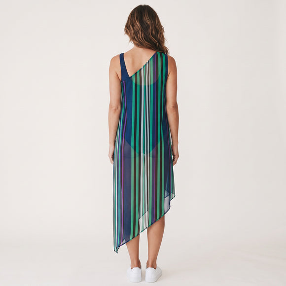 Striped Beach Cover-Up | Size XL | Brand New
