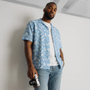 Woolworths Blue & White Printed Summer Shirt | Size XL-1