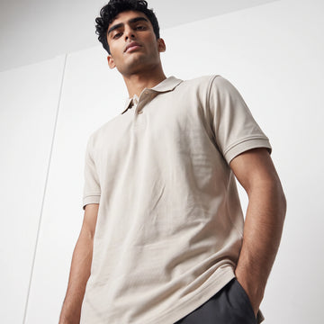 Woolies Cream Golf Shirt | Size M - 0