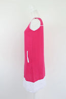Pink & White 100% Linen Dress | Sizes XS & XL | Brand New-3