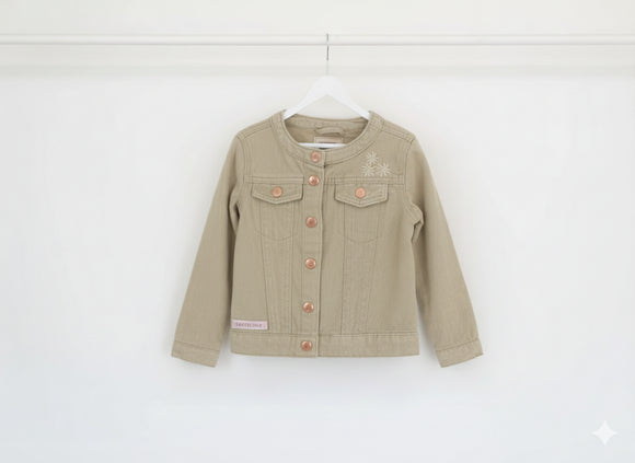 Earthchild Beige Denim Jacket | Ages 3–9 | Brand New