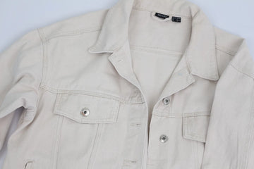 Esmara White Denim Engraved Silver Button Jacket – L - 0