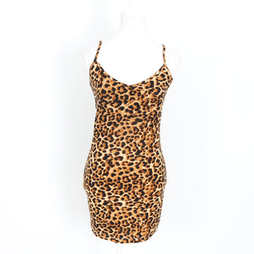 Philosophy Leopard Print Bodycon Mini Dress | Size M | Pre-Loved