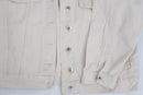 Esmara White Denim Engraved Silver Button Jacket – L-3