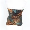 Party 21 Leopard Print Strapless Top – Sweetheart Neckline | Size S | Pre-Loved-3