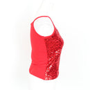 Red Sequin Strappy Cami Top | Size S | Brand New-2