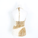 Snake Print Halterneck Top – Crystal Snake Brooch | Size S | Pre-Loved-4