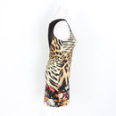 Party 21 Leopard Print Bodycon Mini Dress – Mesh Neckline | Size S | Pre-Loved-3