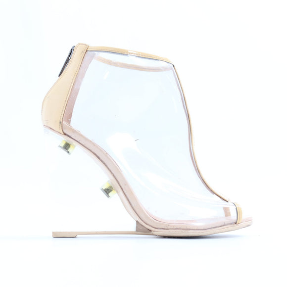 Schultz Clear Wedge Heels - Size 40