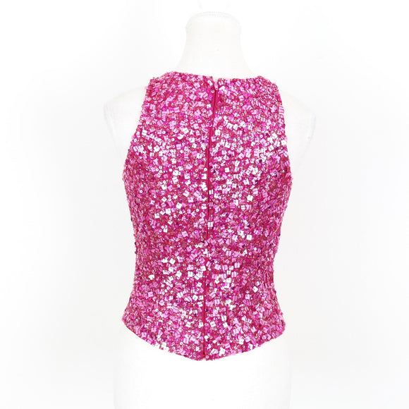 SNKI Pink Sequin Blouse - Size 8