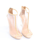 Schultz Clear Wedge Heels - Size 40-2
