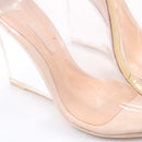 Schultz Clear Wedge Heels - Size 40-3