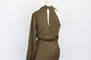 Green Asymmetric One-Sleeve Maxi Dress – Size S | Brand new-4