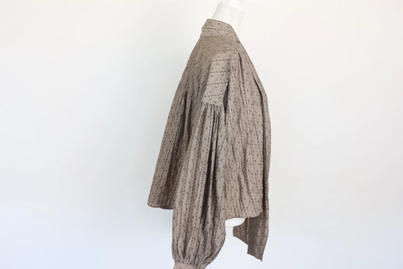 Paramount Grey Stone Textured Long-Sleeved Shirt – XL