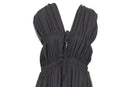 Black Cinched-Waist A-Line Maxi Dress | Brand new-3