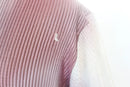 Pink Red Grey Short-Sleeved Deep V-Neck Blouse – M-6