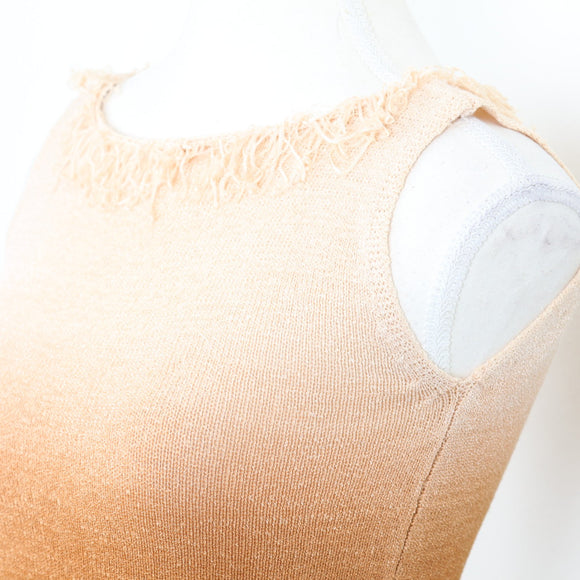 Brown Ombré Knit Blouse - Size S