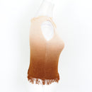 Brown Ombré Knit Blouse - Size S-4