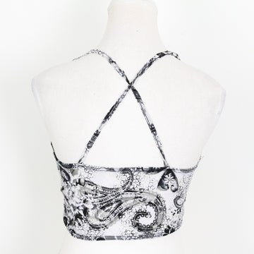 XOXO Black and White Cropped Blouse - Size S - 0