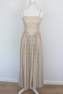 Pink & Green Floral Strappy A-Line Maxi Dress – Size S | Brand new-3
