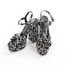 Superbalist White & Black Heart Chunky Heels - Size 6-3