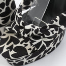 Superbalist White & Black Heart Chunky Heels - Size 6-5