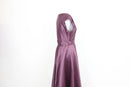Purple Satin Evening Gown | Brand new | NO BELT-4
