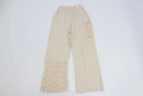 Stone Print Lightweight Embroidered Cotton Pants – S-1