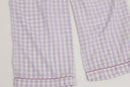 Purple Checkered Drawstring Pants – S-3