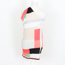 Pastel Geometric Print One-Shoulder Dress - Size S-1