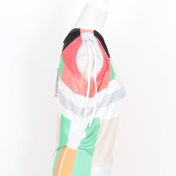 Pastel Geometric Print One-Shoulder Dress - Size S - 0