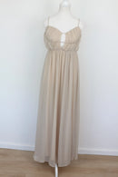 Beige Strappy A-Line Maxi Dress – Size M | Thrift Finds-2