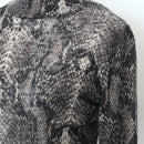 Sissy Boy Snake Print Long-Sleeve Knit Blouse - Size L-2