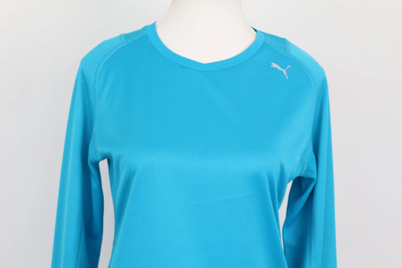 Sky Blue Long-Sleeve Active Top – Size S | Thrift Finds