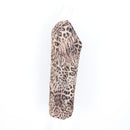 Little Gem Leopard Print V-Neck Long-Sleeve Bodycon Dress - Size M-2
