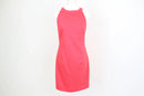 Coral Pink Bodycon Dress – Low Cut Back | Size M | Thrift Finds-1