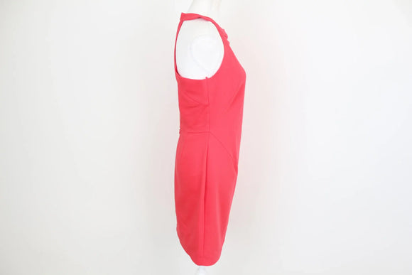 Coral Pink Bodycon Dress – Low Cut Back | Size M | Thrift Finds