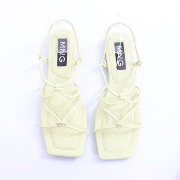 MNG Lime Green Strappy Sandals - Size 40 - 0