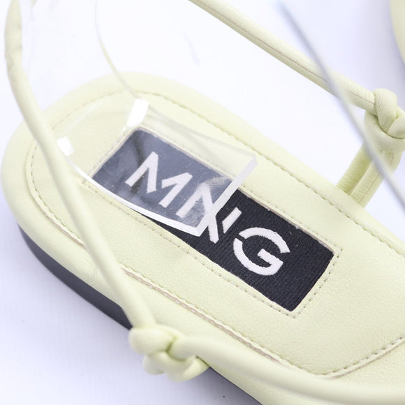 MNG Lime Green Strappy Sandals - Size 40