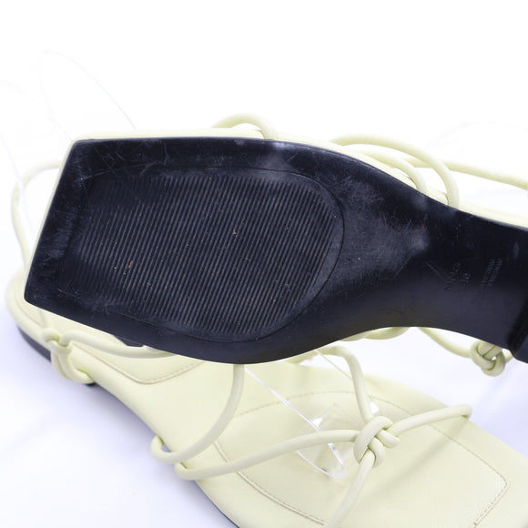 MNG Lime Green Strappy Sandals - Size 40