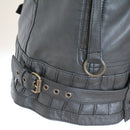 Diesel Vintage Studded Leather Biker Vest - Size S-3
