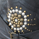Diesel Vintage Studded Leather Biker Vest - Size S-7