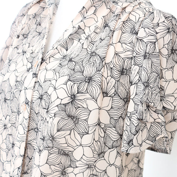 Adrianna Papell Floral Blouse - Size XS