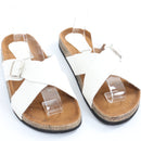 Superbalist White Criss-Cross Sandals - Size 7-2