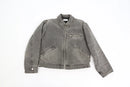 Zara Grey Denim Zip-Pocket Jacket – Size 28-1