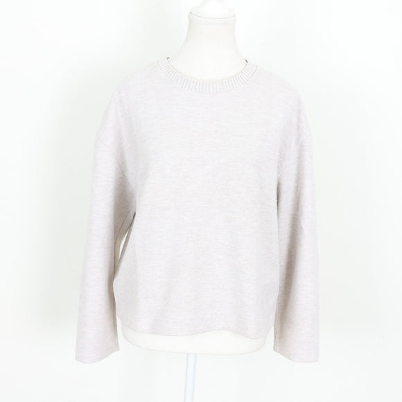 Zara Cream Ribbed Sweater - Size S