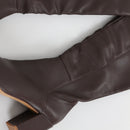 Aldo Dark Brown Block-Heel Knee-High Boots - Size 7-2