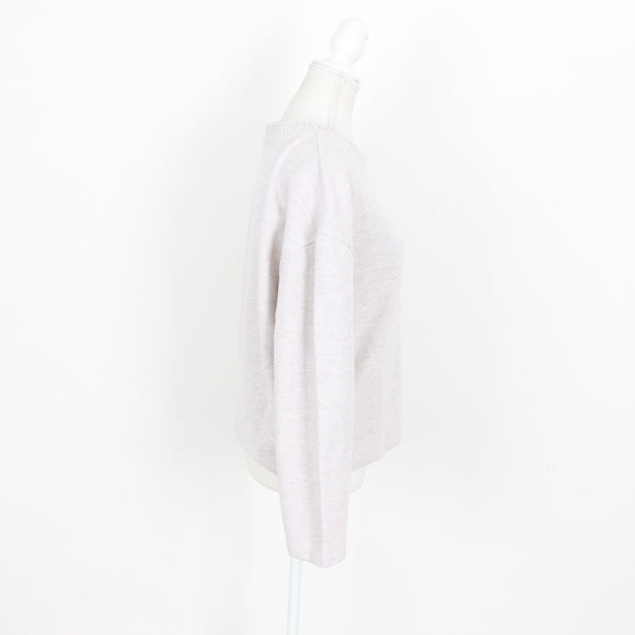 Zara Cream Ribbed Sweater - Size S