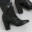 Castelon Patent Leather Thigh-High Boots - Size 38-2